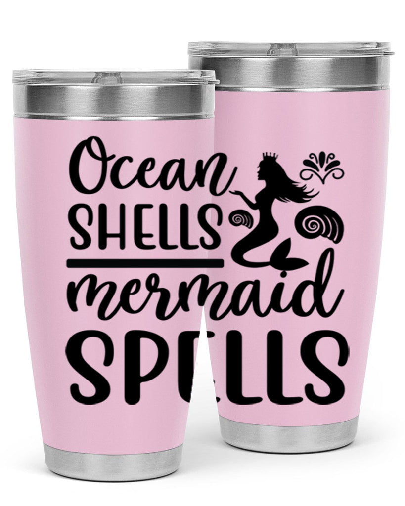 Ocean shells mermaid spells 522#- mermaid- Tumbler