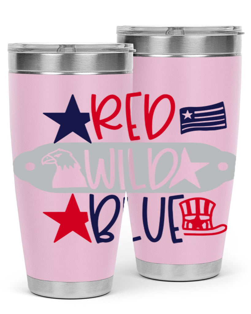 Red Wild Blue Style 171#- Fourt Of July- Tumbler
