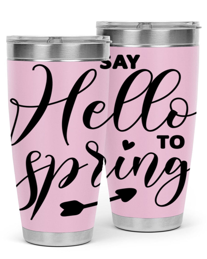 Say Hello to Spring402#- spring- Tumbler