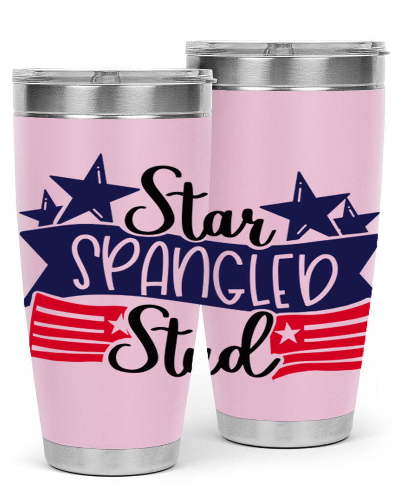 Star Spangled Stud Style 173#- Fourt Of July- Tumbler