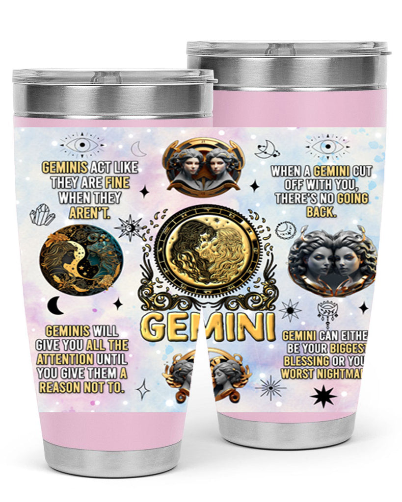 StraightGemini 472#- zodiac- Tumbler