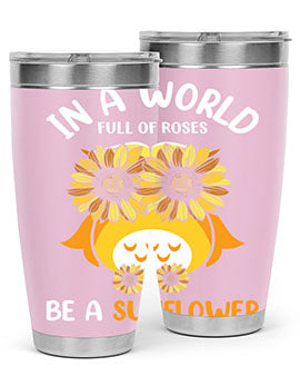 Sunflower Owl In A World A TurtleRabbit 18#- owl- Tumblers