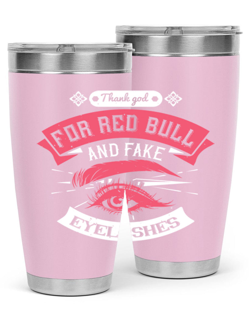 Thank god for Red Bull and fake eyelashes Style 185#- make up- Tumbler