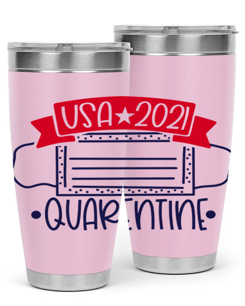 USA Quarentine Style 183#- Fourt Of July- Tumbler
