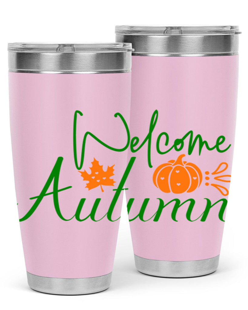 Welcome Autumn 627#- fall- Tumbler