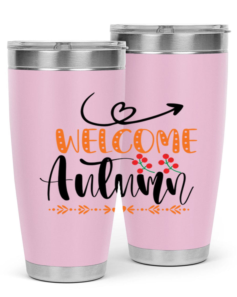 Welcome Autumn 628#- fall- Tumbler