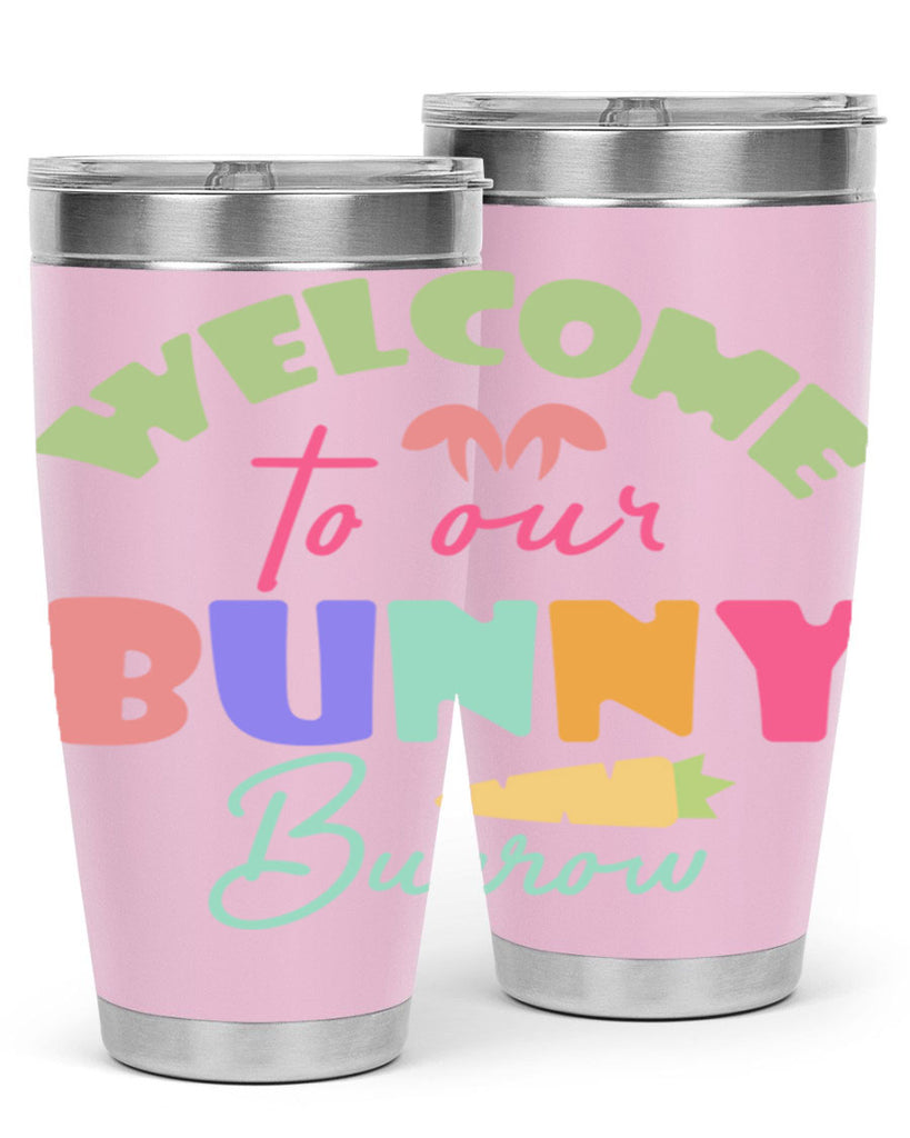 Welcome to our bunny burrow588#- spring- Tumbler