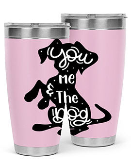 You Me The Dogs Style 4#- dog- Tumbler