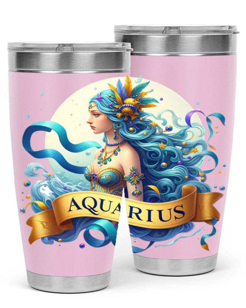 aquarius 84#- zodiac- Tumbler