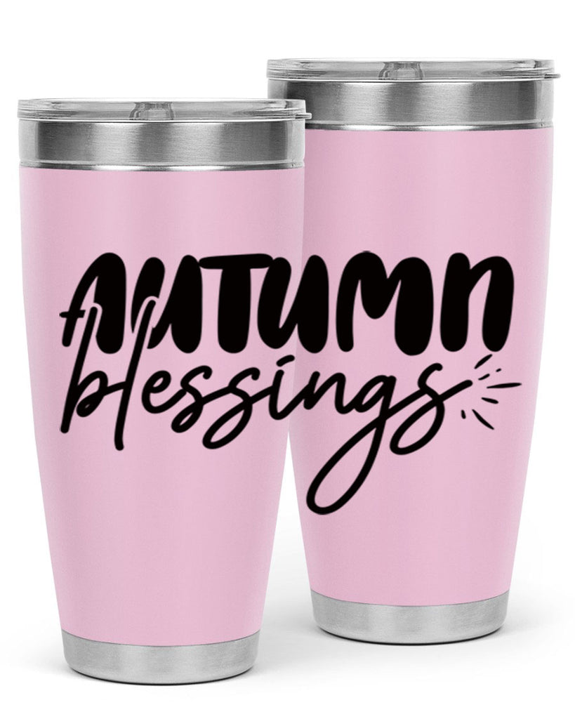 autumn blessings 65#- thanksgiving- Tumbler