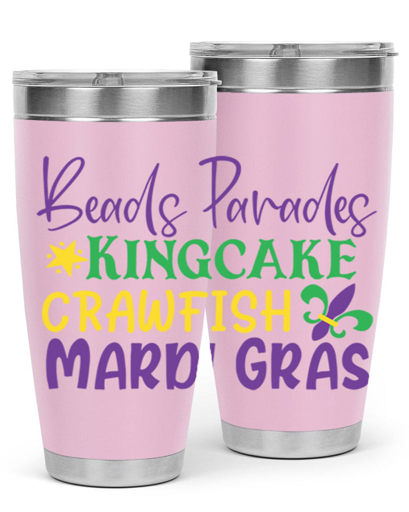 beads parades kingcake crawfish mardi gras 85#- mardi gras- Tumbler