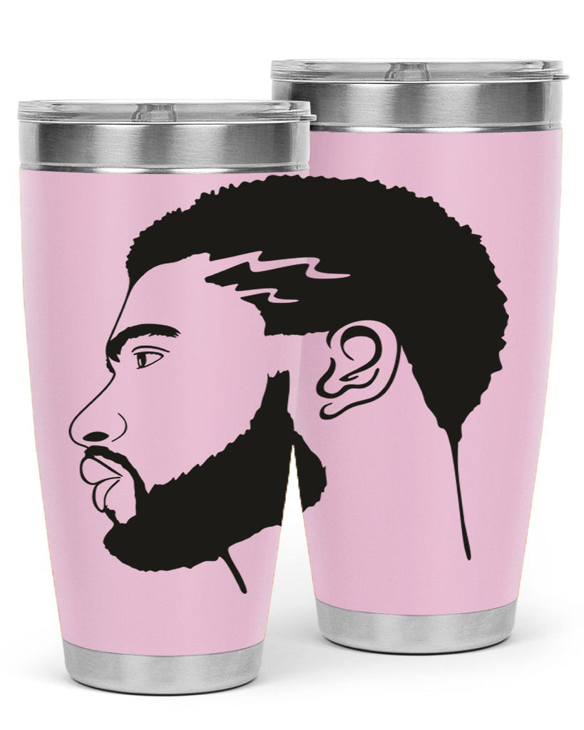 beardman 52#- black men - boys- tumbler