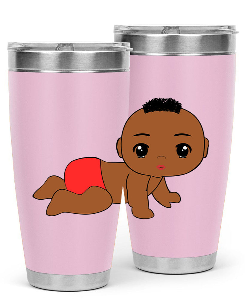 black baby boy 5#- black men - boys- tumbler