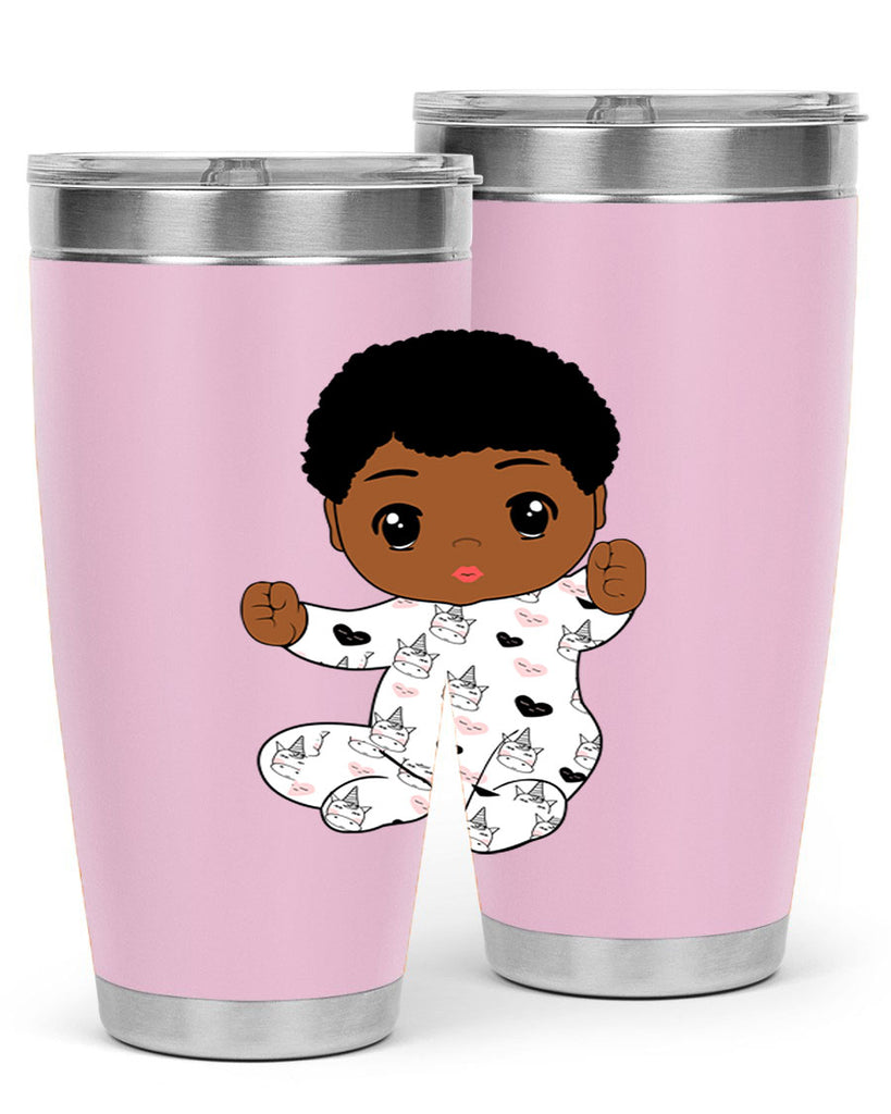 black baby boy 8#- black men - boys- tumbler
