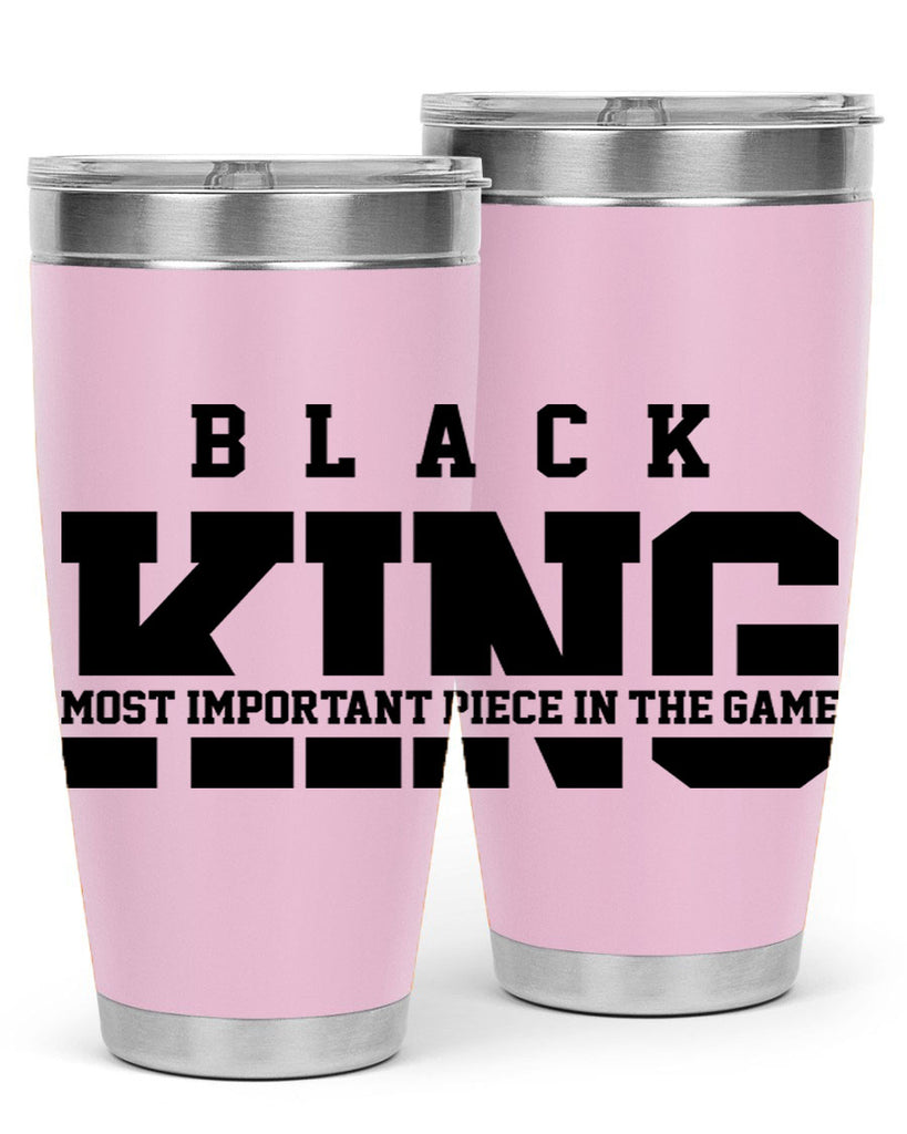 black king 233#- black words phrases- Cotton Tank