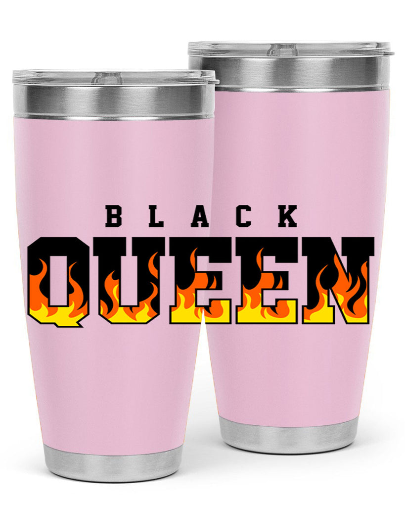 black queen flames 220#- black words phrases- Cotton Tank