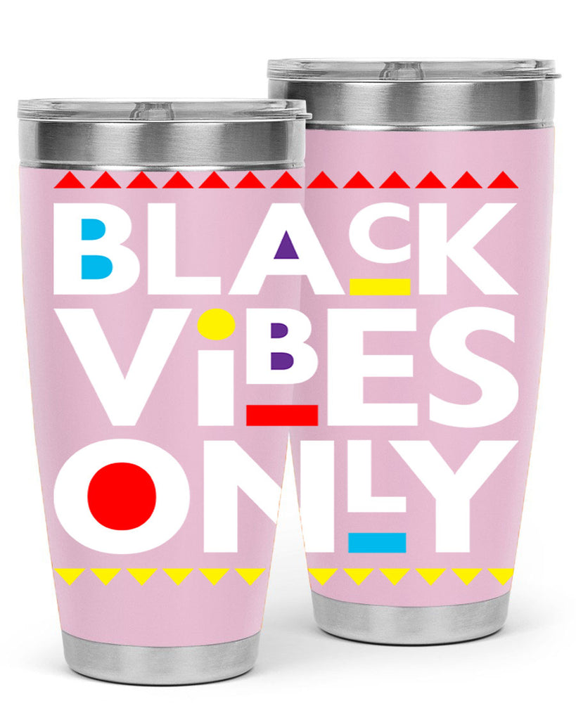 black vibes only 217#- black words phrases- Cotton Tank