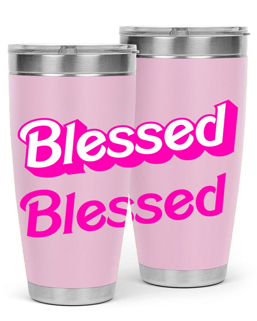 blessed barbie 193#- black words phrases- Cotton Tank