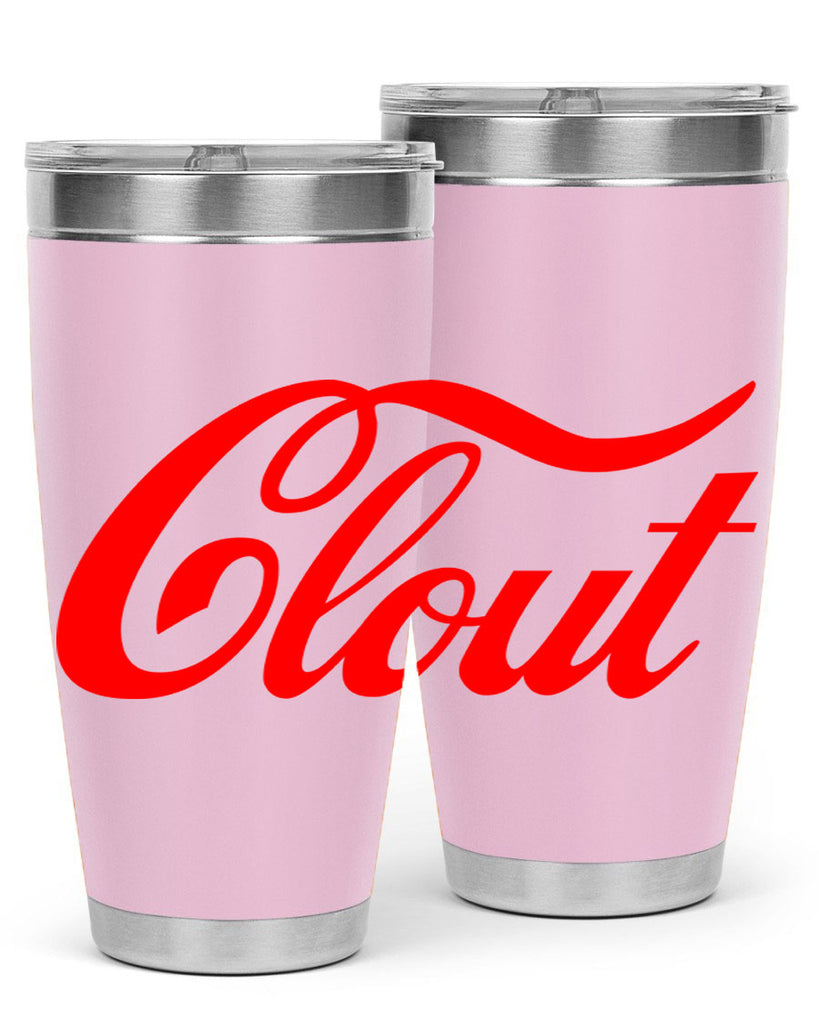 clout 185#- black words phrases- Cotton Tank