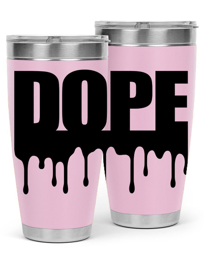 dope drip 166#- black words phrases- Cotton Tank