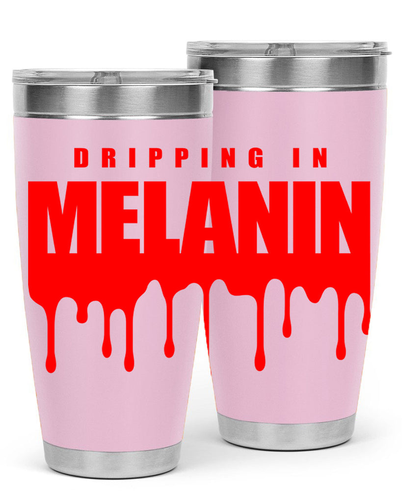 dripping in melanin 161#- black words phrases- Cotton Tank