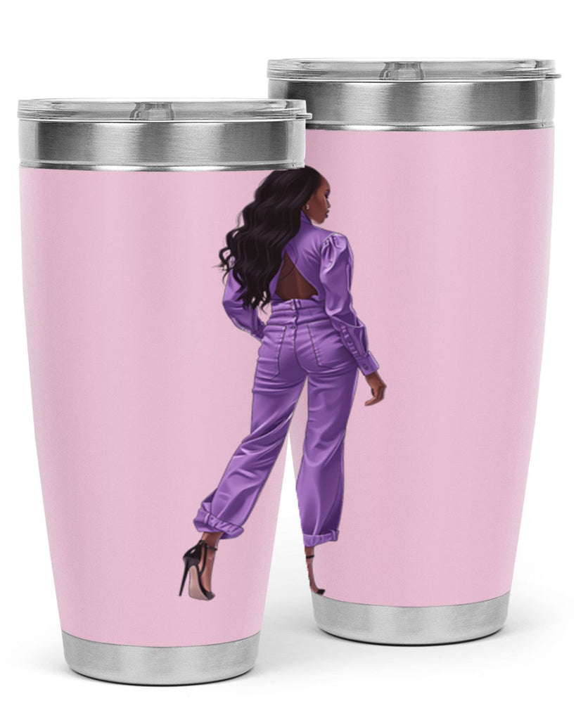 fashion girl in lavender 49#- fashion- Cotton Tank