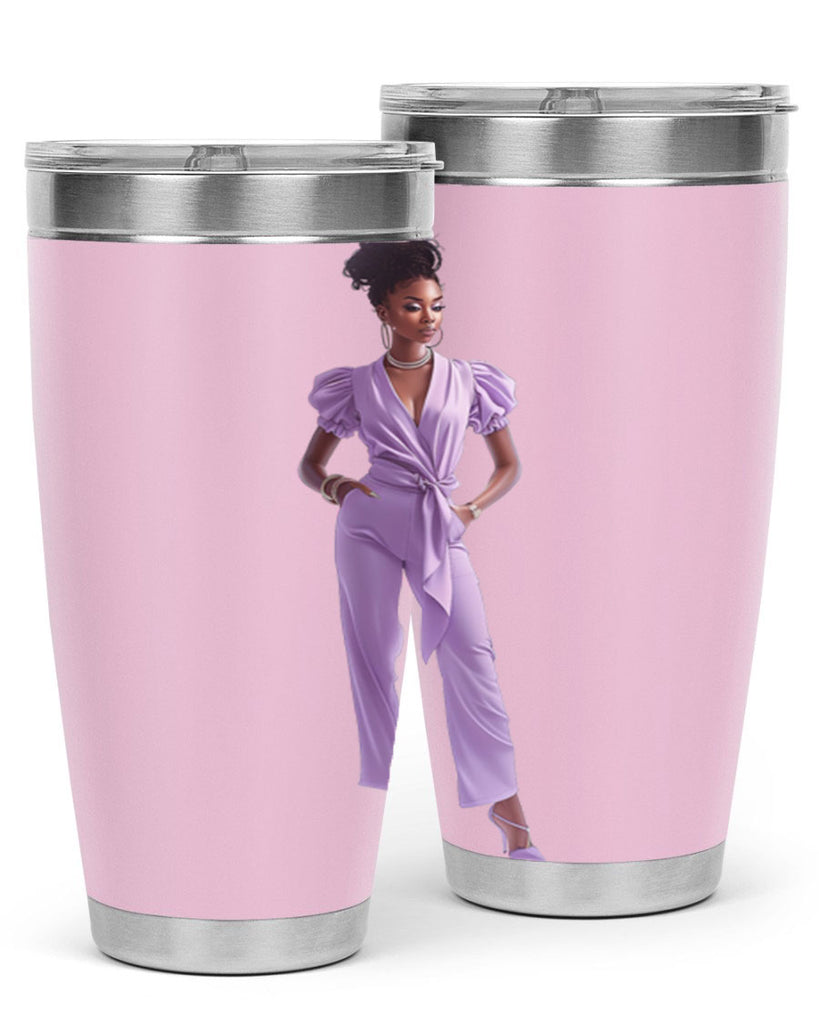 fashion girl in lavender 50#- fashion- Cotton Tank