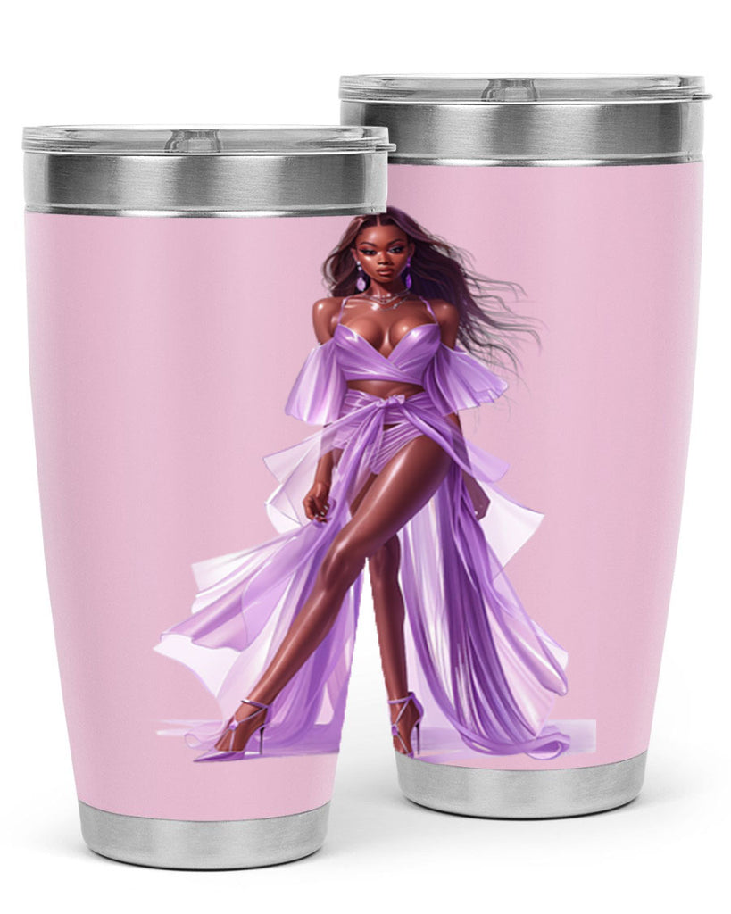 fashion girl in lavender 60#- fashion- Cotton Tank