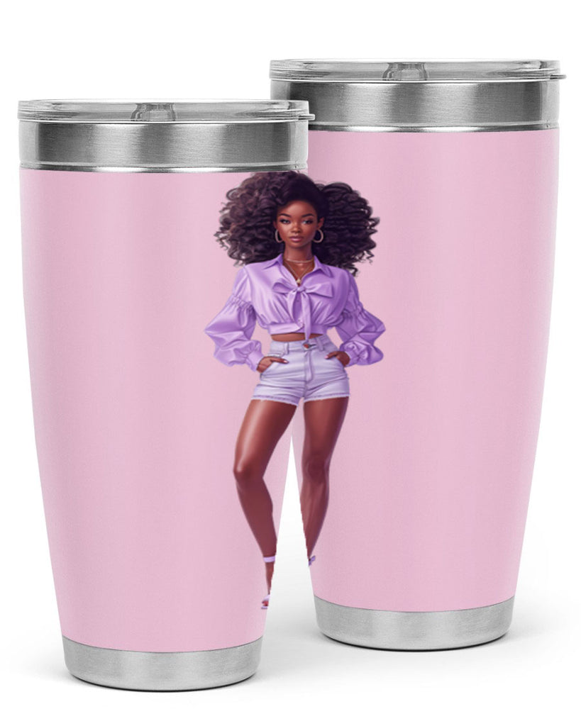 fashion girl in lavender 61#- fashion- Cotton Tank