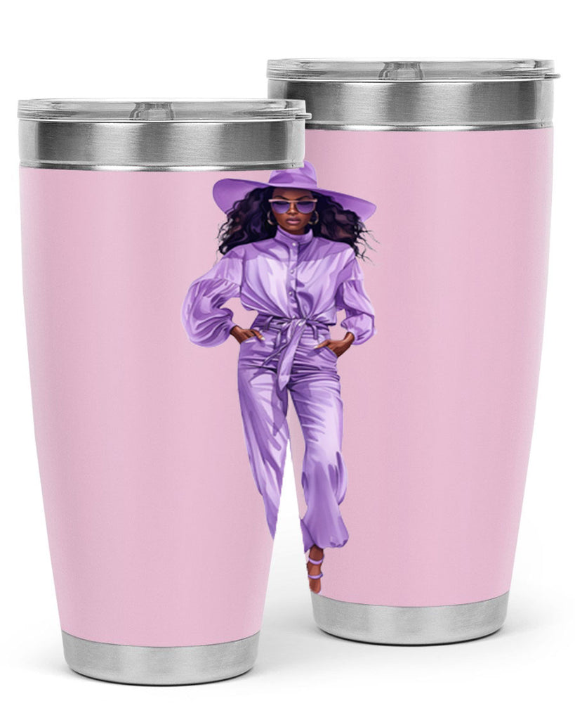 fashion girl in lavender 68#- fashion- Cotton Tank