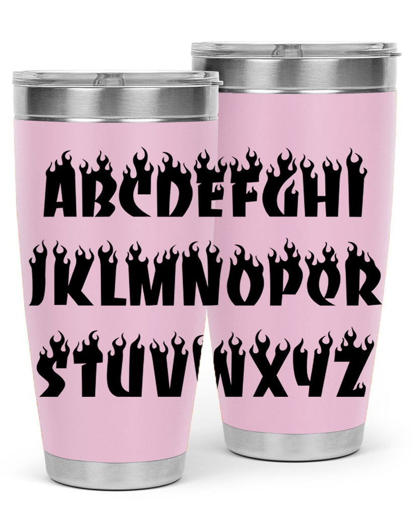 flame font 153#- black words phrases- Cotton Tank