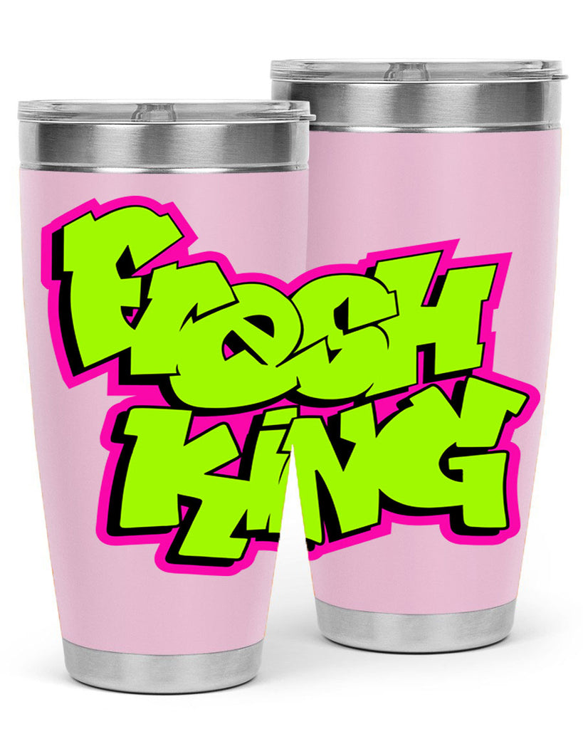 fresh king 147#- black words phrases- Cotton Tank