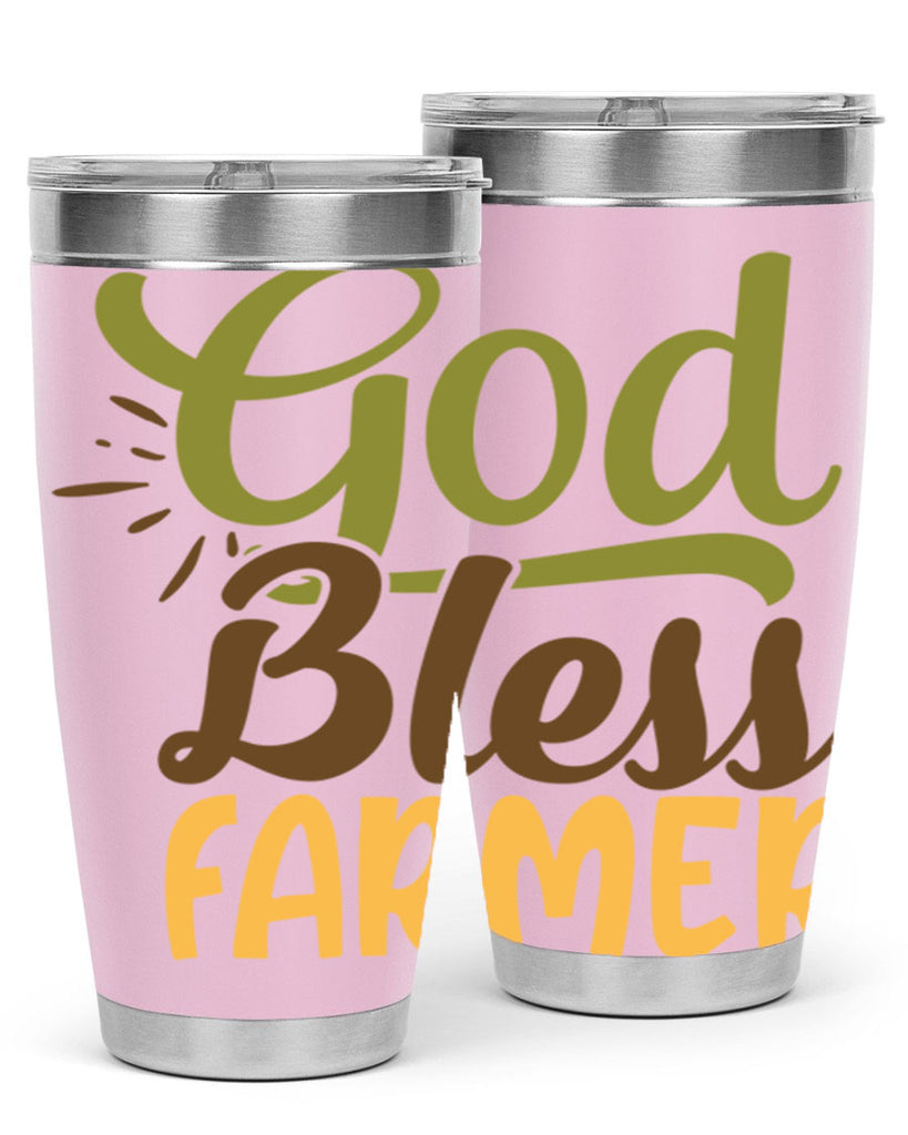 god bless farmer 10#- farming and gardening- Tumbler