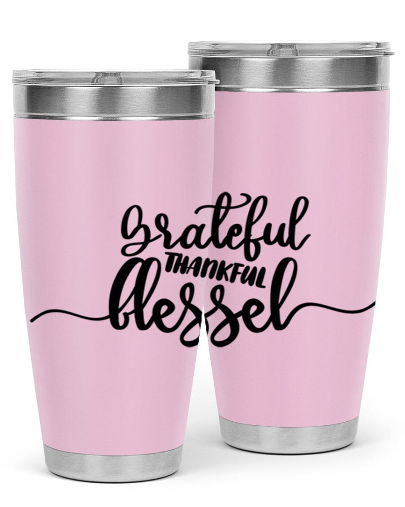 grateful thankful blessed 56#- thanksgiving- Tumbler