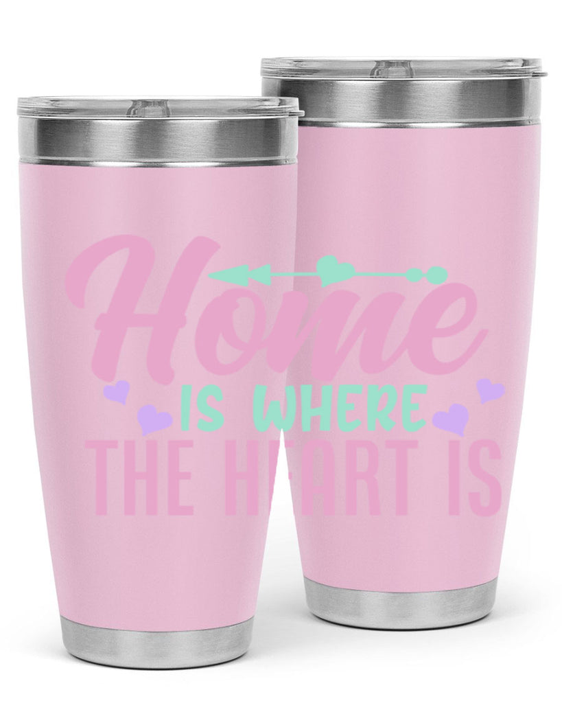 home is where the heart is 39#- home- Tumbler