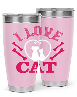 i love cat Style 56#- cat- Tumbler