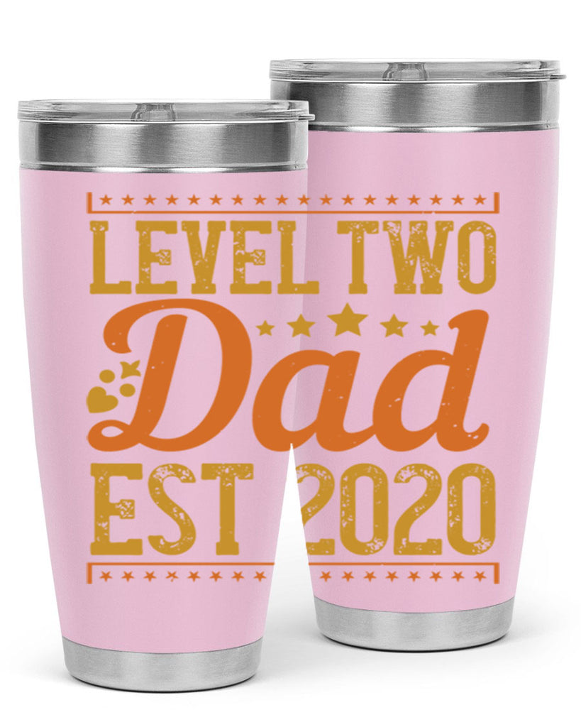 level dad est 189#- fathers day- Tumbler