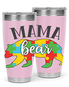 mama bear Style 32#- autism- Tumbler