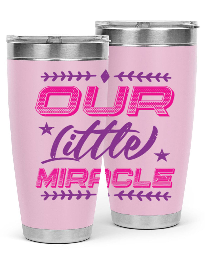 our little miracle Style 23#- baby shower- tumbler
