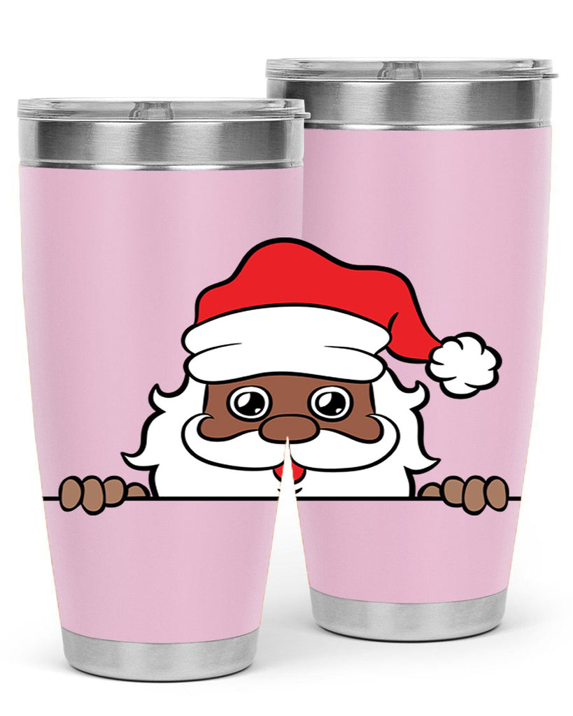 peekaboo black santa 19#- black men - boys- tumbler