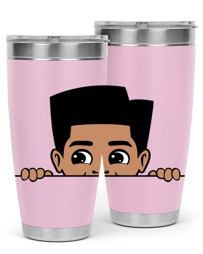 peekaboo boy 18#- black men - boys- tumbler