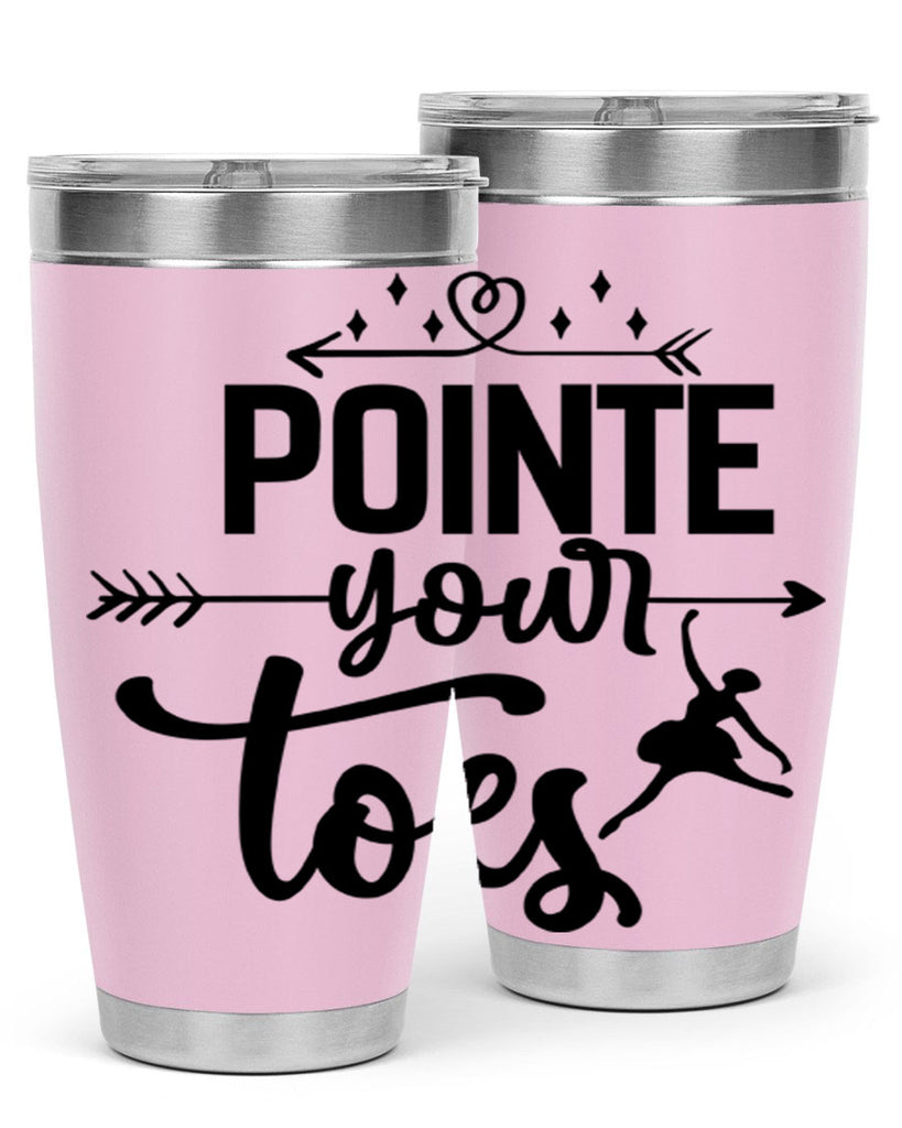 pointe your toes 72#- ballet- Tumbler