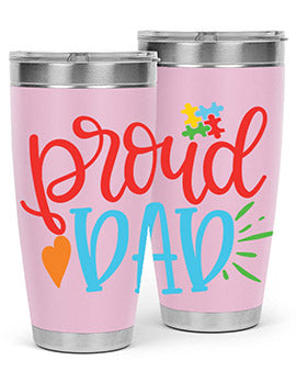 proud dad Style 36#- autism- Tumbler
