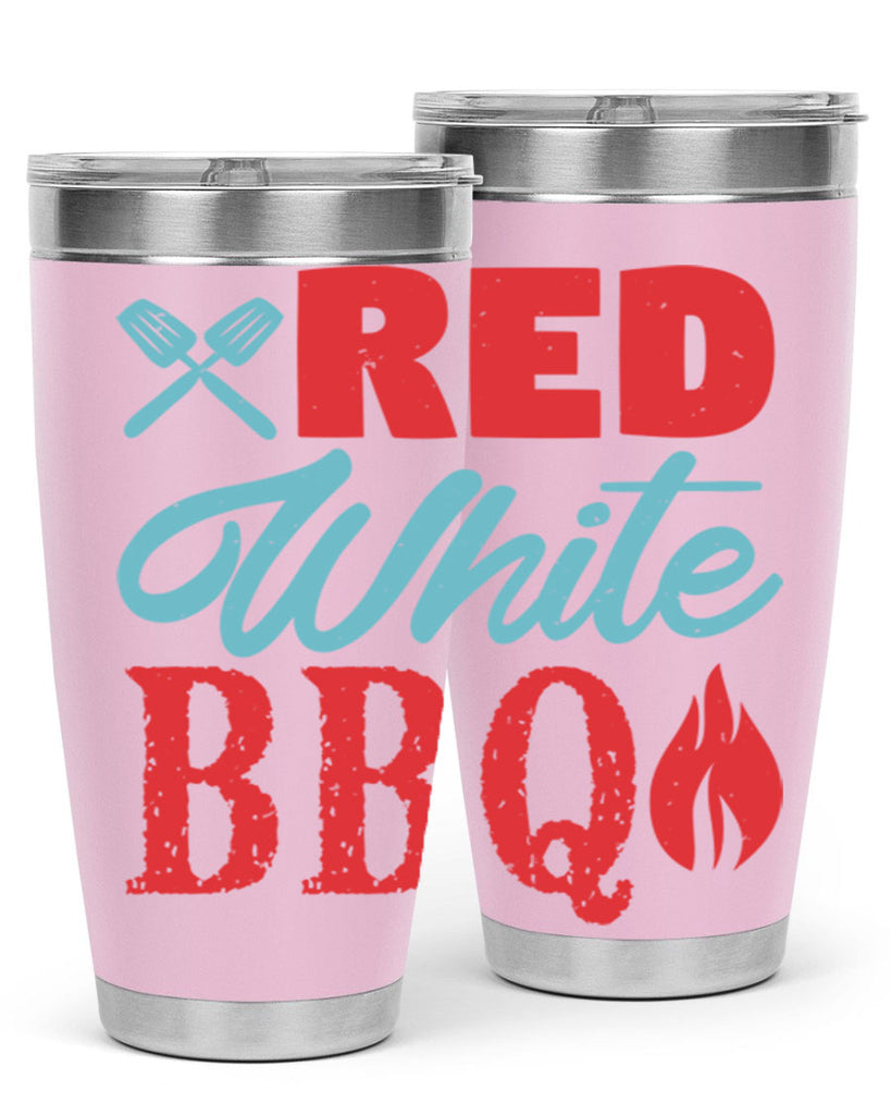 red white bbq 15#- bbq- Tumbler