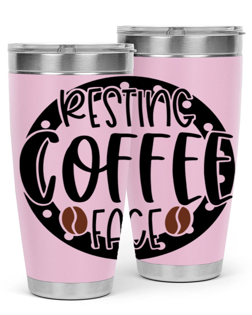 resting coffee face 41#- coffee- Tumbler