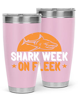 shark week on fleek Style 42#- shark  fish- Tumbler