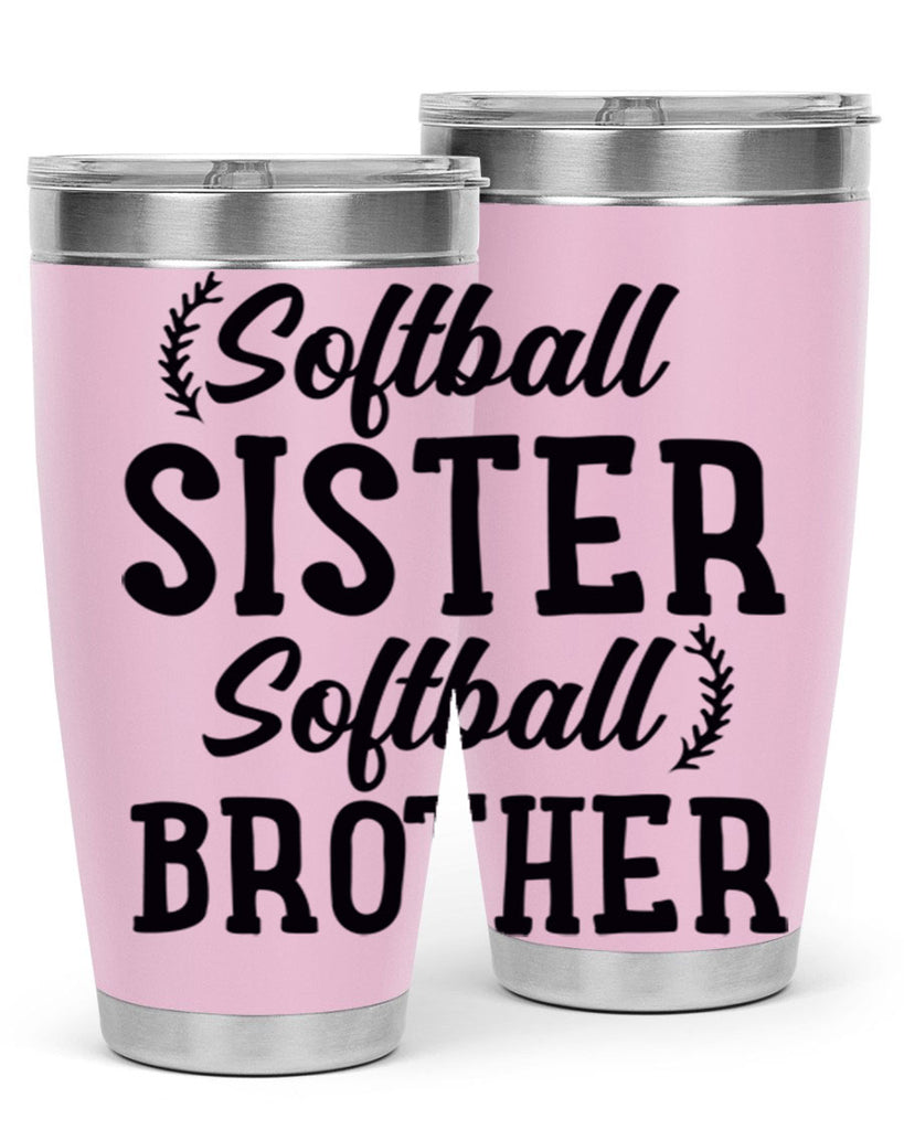 softball sister softball brother 2273#- softball- Tumbler