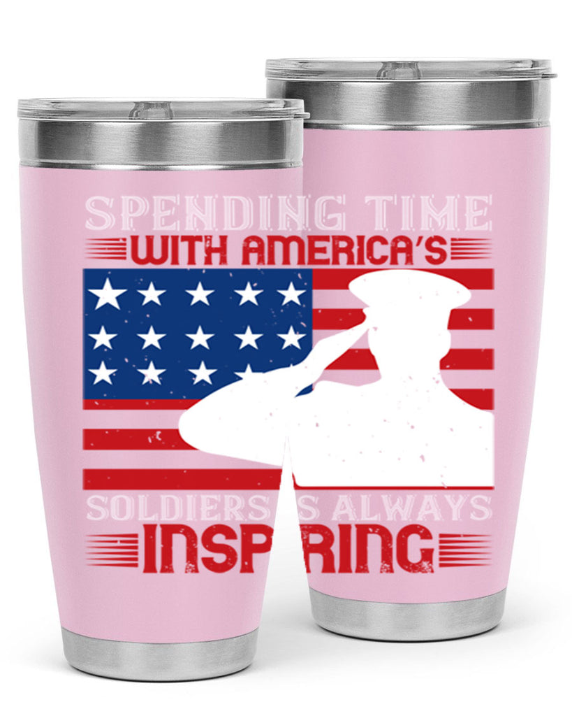 spending time with americas 90#- Veterns Day- Tumbler