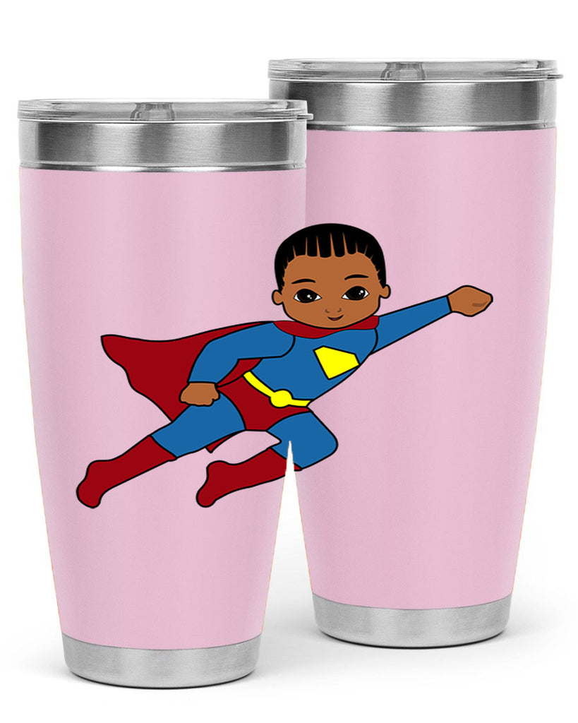 super kid 1#- black men - boys- tumbler