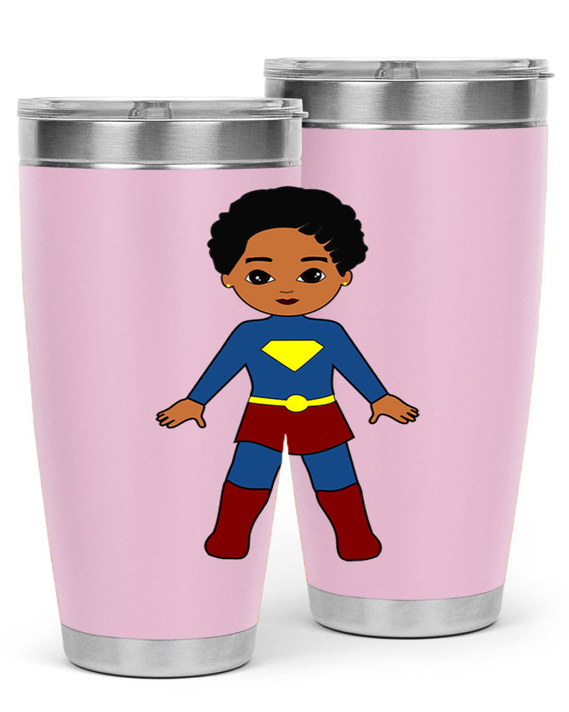 super kid 3#- black men - boys- tumbler
